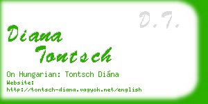 diana tontsch business card